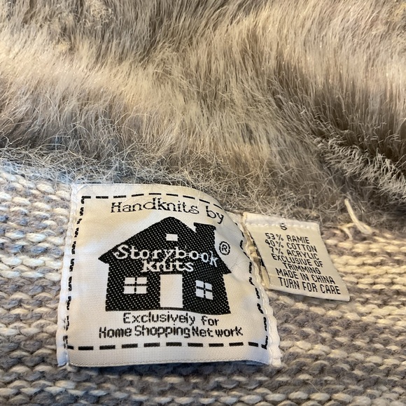 Unique DEER Fall Winter Bulky 3/4 Tunic Warm DEER FOREST Sweater - Picture 7 of 9